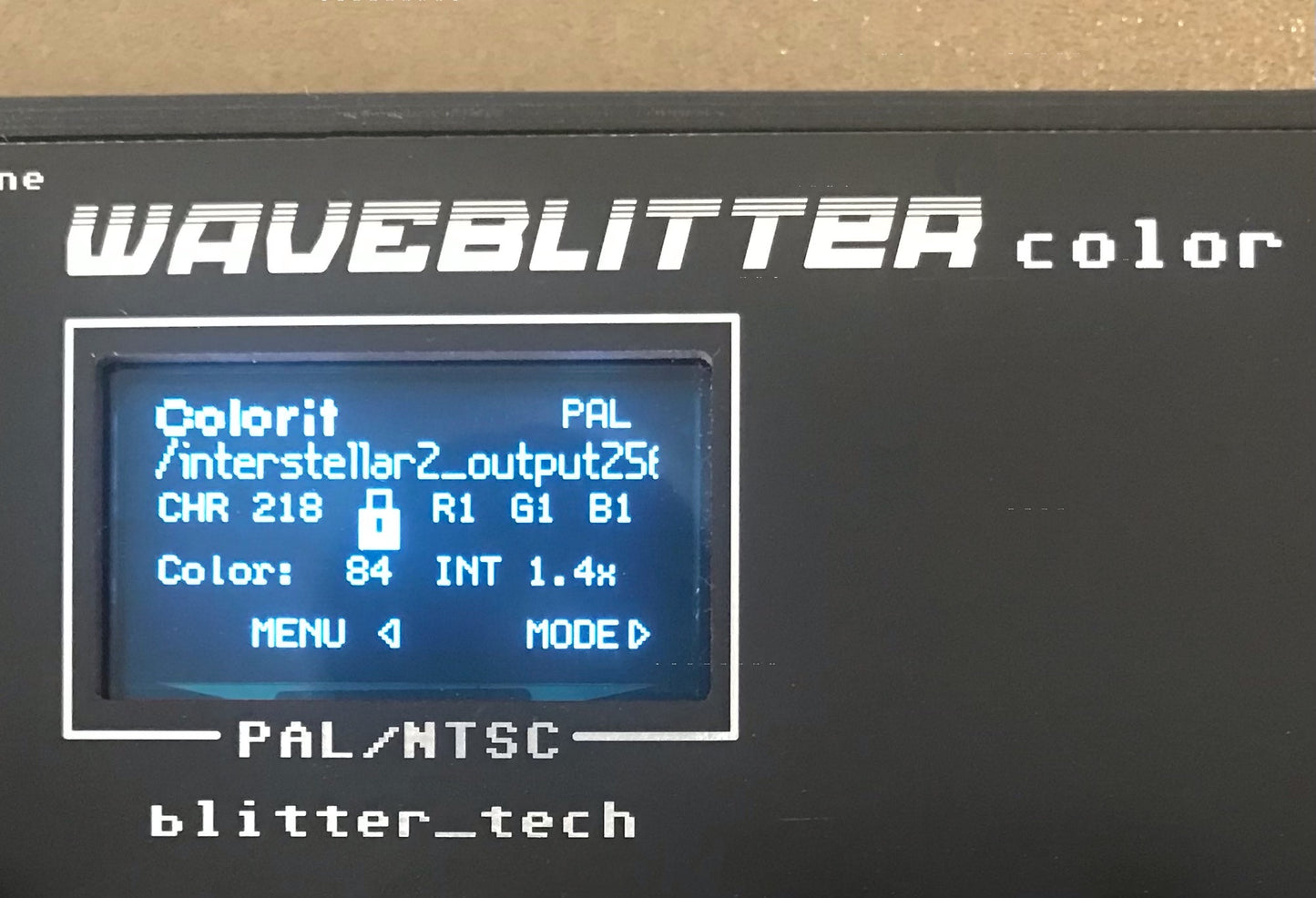 Waveblitter Color video synthesizer